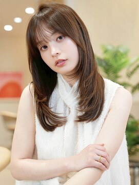 Refa公式プレミアムサロン　個室美容室Zina神戸三宮　髪質改善レイヤーカット 髪質改善*グレージュワンホン大人レイヤー*美髪【Zina三宮】