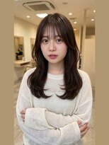 アリア イースト バイ エクラート 新宿東口店(ARiA east byECLART)&nbsp;大人レイヤーカットブラウンセミロングで華やかに
