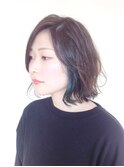インナーカラー外ハネボブ
