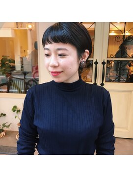 マウロア(MAULOA) “黒髪 レトロモード　ショート” 鈴木ちさと