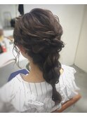 編み下ろし×フィッシュボーン