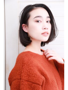 オーシャン(Ocean) [OCEAN Hair&Life]大人かわいい☆ボブ☆耳かけ☆毛先パーマ☆