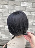 肩上ボブ×ブルーパープルグラデーション