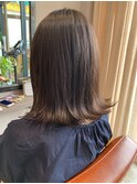 crenierで作るラベンダーアッシュの重めボブ●