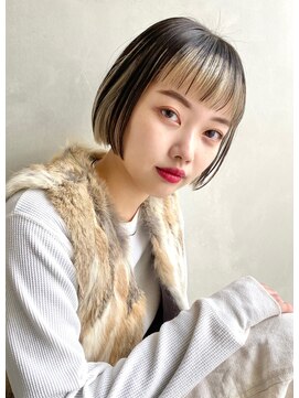 アリエッタ アザブ(ARIETTA AZABU) 《デザインカラー  》インナーカラー　切りっぱなし　ミニボブ☆