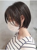 大人ショートボブ/小顔/透明感カラー/20代30代ヘア[調布]