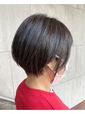 襟足スッキリ／コンパクトショートボブ