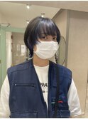 マッシュショートウルフ×インナーブルー