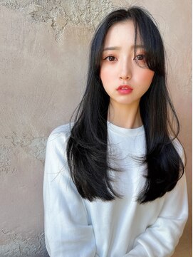 ロンドローズ 名古屋(Lond damaskRose) ダークアッシュ イヤリングカラー ヨシンモリ　韓国　ショート