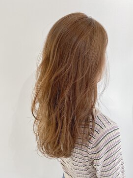 サンプラス(san+) 【柏原良亮】オレンジベージュ×ロングヘア