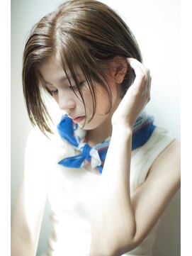 アントワープトーキョー(antwerp TOKYO) グレージュベージュ前髪小顔カットボブ白髪染め30代40代50代