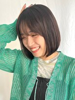 【tricca代官山rin】暗髪ボブ/丸みボブ/内巻き