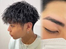 メンズヘアもお任せください！トレンドパーマからビジネスマンまで幅広く似合わせ◎アイブロウも人気☆