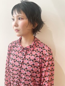 スノッブアーティ(SNOB ARTY) 暗めカラーダークアッシュミニウルフボブルフクールショート