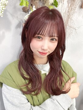 ハロー(...Hello) ピンクブラウン ピンクカラー 暖色カラー レイヤーカット