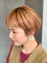 トゥコ(tuco)&nbsp;マッシュショート　ベリショ　ショートバング　オレンジブロンド