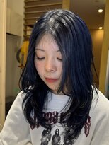 ヘアースペースブルームエア HAIR SPACE BLOOM Ea&nbsp;ブリーチあり！ブルーカラー