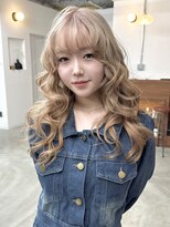 リヴ ウメダ(LIV umeda)&nbsp;ミルクティーベージュ/ブリーチ/ダブルカラー【梅田】