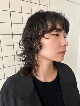 カルテ(QUARTE) ミディアムウルフパーマ　マレットパーマ