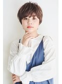 大人かわいい ラフ 小顔ショートボブ