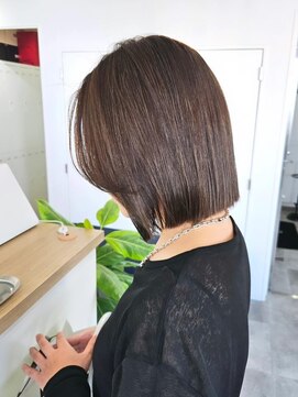 エイス 梅田 中津(Ace) 切りっぱなしボブ　グレージュカラー