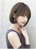 ショート/ボブ/銀座/ココアベージュ