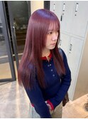 ◯ブリーチ2回でつくるラベンダーピンク