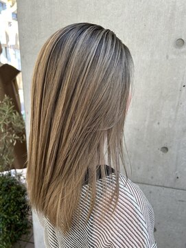 アビント バイ レシッド 武蔵小杉(abinto by rcid) 大人のダブルカラーミルクティベージュ