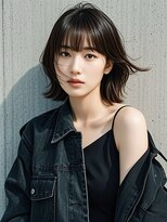 エイチ ウルフカット 大阪梅田(811)&nbsp;50代ハンサムショートショートバレイヤージュクラゲヘアパーマ