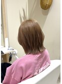 伸ばしやすいようにくびれ外はねボブ