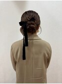 シニヨン　ヘアアレンジ