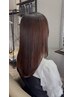 【◎贅沢フルコース】カット＋美髪ストレート+カラー+システムトリートメント