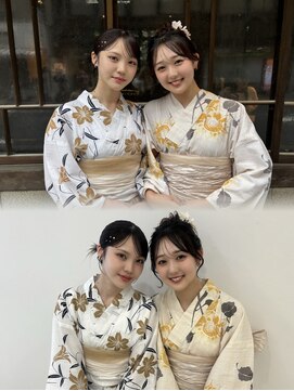 スイ(sui) お友達同士の浴衣お着付けもぜひ♪