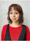 レイヤーカット×ニュアンスパーマ