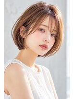 フレイムス ヘアアンドリラックス 大宮東口店(Frames)&nbsp;ショートボブ髪型20代30代40代50代前髪あり前髪なし面長丸顔大宮