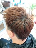 モノトーン エドルカラー 一周ツーブロック アップバンク
