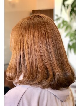 ヘアメイク ベル(hair make Belle) ボブ×ハイトーンルビーカッパー