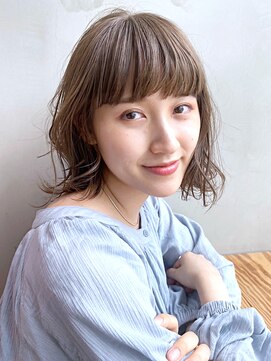 アイティーバイアルバム 藤沢店(IT by ALBUM) ゆるウェーブ_カーキグレージュマッシュショート_8122