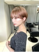 マッシュショート/クールショート/オレンジベージュ前髪カタログ