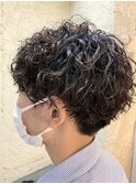 新宿　ツーブロックマッシュ×ツイストスパイラル　担当 RYO