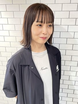 ミーナ バイ アーバン(Meena by urban.) 【ANNEXハザマ】透明感ベージュ×外ハネボブ