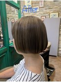 ハイライトショートボブ♪