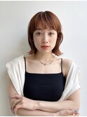 大人ショートボブ前髪あり丸顔面長エラ張り絶壁ひし形K0815
