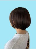 丸みをしっかりと出したショート