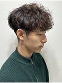 波巻きスパイラルパーマメンズパーマメンズカラー群馬太田市