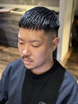 エクファフォーメン(EX-FA FOR MEN)&nbsp;王道クロップスタイルマッシュパーマ/ウルフ/アッシュブラック