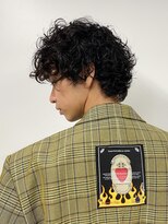 トニーアンドガイ 青山店(TONI & GUY)&nbsp;外国人風プードルマッシュパーマアッシュブラックメンズライク