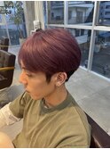 ニュアンスマッシュパープルカラーメンズマッシュ
