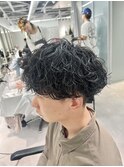 刈り上げマッシュ×波巻きパーマ【メンズ/松戸】