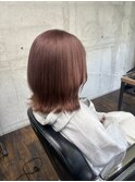 ブリーチ 10代 20代 ピンク ミルクティーピンク ダブルカラー